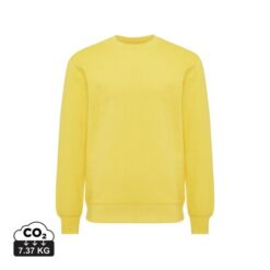 Lekki sweter Iqoniq Etosha, bawełna z recyklingu z nadrukiem Twojego logo, materiał: bawełna, kolor: żółty