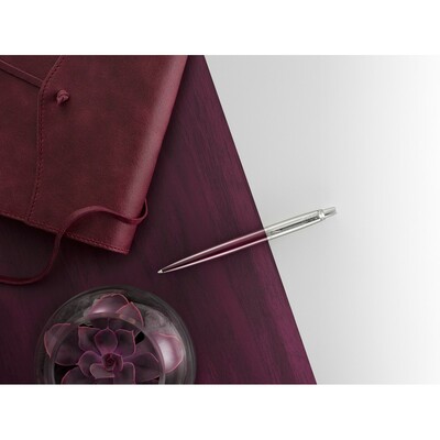 Długopis Parker Jotter Core z nadrukiem Twojego logo, materiał: metal, stal nierdzewna, stal, kolor: fioletowy Długopis Parker Jotter Core z nadrukiem Twojego logo, materiał: metal, stal nierdzewna, stal, kolor: fioletowy