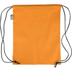 Worek ze sznurkiem z nadrukiem Twojego logo, materiał: poliester, rpet, kolor: pomarańczowy Worek ze sznurkiem z nadrukiem Twojego logo, materiał: poliester, rpet, kolor: pomarańczowy