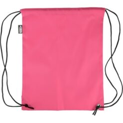 Worek ze sznurkiem z nadrukiem Twojego logo, materiał: poliester, rpet, kolor: różowy Worek ze sznurkiem z nadrukiem Twojego logo, materiał: poliester, rpet, kolor: różowy