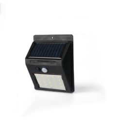 Solarna lampa ścienna z nadrukiem Twojego logo, materiał: metal, plastik, pp, pvc, silikon, kolor: czarny Solarna lampa ścienna z nadrukiem Twojego logo, materiał: metal, plastik, pp, pvc, silikon, kolor: czarny