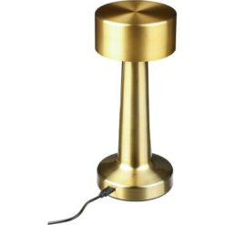 Lampka na biurko z nadrukiem Twojego logo, materiał: metal, plastik, pp, kolor: złoty Lampka na biurko z nadrukiem Twojego logo, materiał: metal, plastik, pp, kolor: złoty