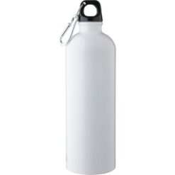 Butelka sportowa 750 ml z nadrukiem Twojego logo, materiał: metal, pp, stal nierdzewna, stal, kolor: biały