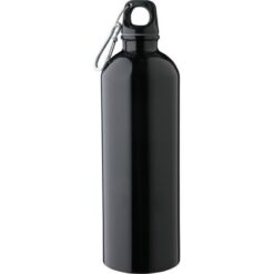 Butelka sportowa 750 ml z nadrukiem Twojego logo, materiał: metal, pp, stal nierdzewna, stal, kolor: czarny