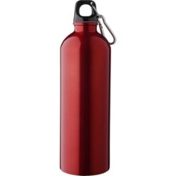 Butelka sportowa 750 ml z nadrukiem Twojego logo, materiał: metal, pp, stal nierdzewna, stal, kolor: czerwony Butelka sportowa 750 ml z nadrukiem Twojego logo, materiał: metal, pp, stal nierdzewna, stal, kolor: czerwony