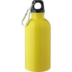 Butelka sportowa 400 ml z nadrukiem Twojego logo, materiał: metal, pp, stal nierdzewna, stal, kolor: żółty