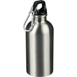 Butelka sportowa 400 ml z nadrukiem Twojego logo, materiał: metal, pp, stal nierdzewna, stal, kolor: srebrny Butelka sportowa 400 ml z nadrukiem Twojego logo, materiał: metal, pp, stal nierdzewna, stal, kolor: srebrny