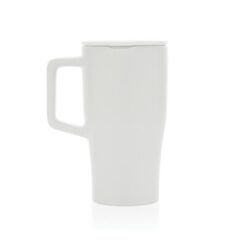 Ceramiczny kubek podrożny 490 ml z nadrukiem Twojego logo, materiał: pp, ceramika, kolor: white Ceramiczny kubek podrożny 490 ml z nadrukiem Twojego logo, materiał: pp, ceramika, kolor: white