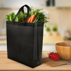 Torba na zakupy | Darragh z nadrukiem Twojego logo, materiał: non-woven, kolor: czarny
