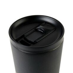 Kubek termiczny 500 ml Aviana™ Rowan z nadrukiem Twojego logo, materiał: pp, stal nierdzewna, stal, kolor: czarny Kubek termiczny 500 ml Aviana™ Rowan z nadrukiem Twojego logo, materiał: pp, stal nierdzewna, stal, kolor: czarny