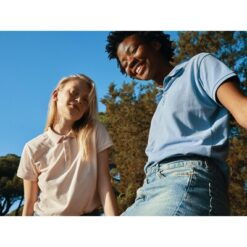 Damska koszulka polo Iqoniq Yosemite, tkanina pique z bawełny z recyklingu z nadrukiem Twojego logo, materiał: bawełna, kolor: różowy Damska koszulka polo Iqoniq Yosemite, tkanina pique z bawełny z recyklingu z nadrukiem Twojego logo, materiał: bawełna, kolor: różowy