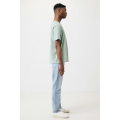 Koszulka z bawełny z recyklingu Iqoniq Teide z nadrukiem Twojego logo, materiał: bawełna, kolor: zielony Koszulka z bawełny z recyklingu Iqoniq Teide z nadrukiem Twojego logo, materiał: bawełna, kolor: zielony