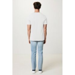 Koszulka z bawełny z recyklingu Iqoniq Brett z nadrukiem Twojego logo, materiał: bawełna, kolor: biały Koszulka z bawełny z recyklingu Iqoniq Brett z nadrukiem Twojego logo, materiał: bawełna, kolor: biały