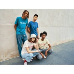 Koszulka z bawełny z recyklingu Iqoniq Brett z nadrukiem Twojego logo, materiał: bawełna, kolor: zielony Koszulka z bawełny z recyklingu Iqoniq Brett z nadrukiem Twojego logo, materiał: bawełna, kolor: zielony