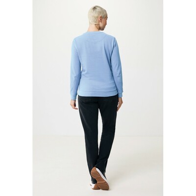 Bluza z bawełny z recyklingu Iqoniq Zion z nadrukiem Twojego logo, materiał: bawełna, kolor: niebieski Bluza z bawełny z recyklingu Iqoniq Zion z nadrukiem Twojego logo, materiał: bawełna, kolor: niebieski