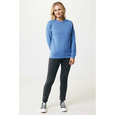 Bluza z niebarwionej bawełny z recyklingu Iqoniq Denali z nadrukiem Twojego logo, materiał: bawełna, kolor: niebieski Bluza z niebarwionej bawełny z recyklingu Iqoniq Denali z nadrukiem Twojego logo, materiał: bawełna, kolor: niebieski