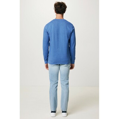 Bluza z niebarwionej bawełny z recyklingu Iqoniq Denali z nadrukiem Twojego logo, materiał: bawełna, kolor: niebieski Bluza z niebarwionej bawełny z recyklingu Iqoniq Denali z nadrukiem Twojego logo, materiał: bawełna, kolor: niebieski