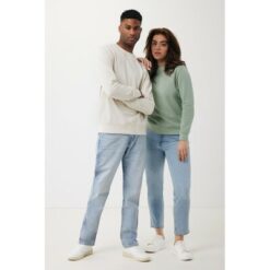 Lekki sweter Iqoniq Etosha, bawełna z recyklingu z nadrukiem Twojego logo, materiał: bawełna, kolor: zielony Lekki sweter Iqoniq Etosha, bawełna z recyklingu z nadrukiem Twojego logo, materiał: bawełna, kolor: zielony