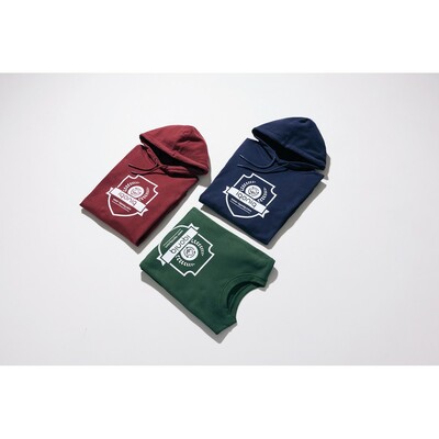 Bluza z kapturem z bawełny z recyklingu Iqoniq Jasper z nadrukiem Twojego logo, materiał: bawełna, kolor: burgund Bluza z kapturem z bawełny z recyklingu Iqoniq Jasper z nadrukiem Twojego logo, materiał: bawełna, kolor: burgund