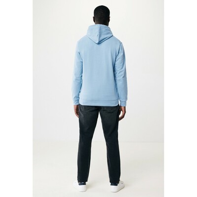 Bluza z kapturem z bawełny z recyklingu Iqoniq Jasper z nadrukiem Twojego logo, materiał: bawełna, kolor: niebieski Bluza z kapturem z bawełny z recyklingu Iqoniq Jasper z nadrukiem Twojego logo, materiał: bawełna, kolor: niebieski