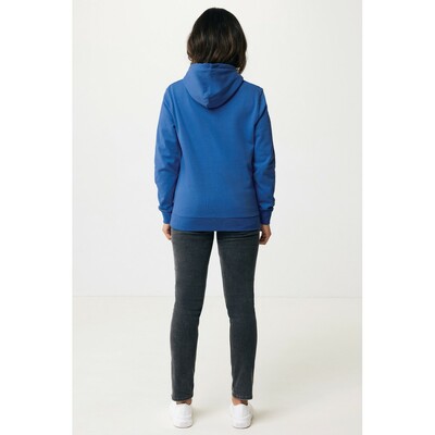 Bluza z kapturem z bawełny z recyklingu Iqoniq Jasper z nadrukiem Twojego logo, materiał: bawełna, kolor: niebieski Bluza z kapturem z bawełny z recyklingu Iqoniq Jasper z nadrukiem Twojego logo, materiał: bawełna, kolor: niebieski