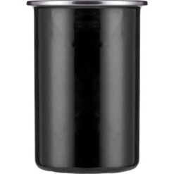 Emaliowany kubek 450 ml z nadrukiem Twojego logo, materiał: stal nierdzewna, stal, kolor: czarny Emaliowany kubek 450 ml z nadrukiem Twojego logo, materiał: stal nierdzewna, stal, kolor: czarny