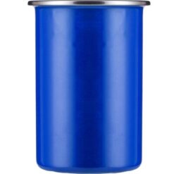 Emaliowany kubek 450 ml z nadrukiem Twojego logo, materiał: stal nierdzewna, stal, kolor: niebieski Emaliowany kubek 450 ml z nadrukiem Twojego logo, materiał: stal nierdzewna, stal, kolor: niebieski