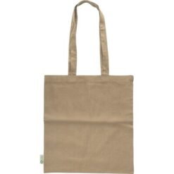 Torba bawełniana na zakupy z nadrukiem Twojego logo, materiał: bawełna, kolor: khaki