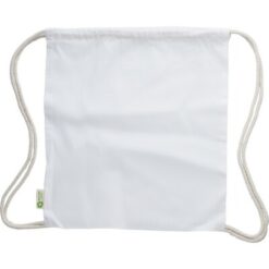 Worek ze sznurkiem z bawełny z nadrukiem Twojego logo, materiał: bawełna, kolor: biały
