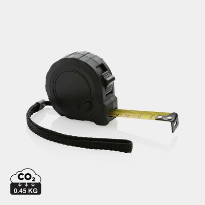 Miara 3m, RABS z nadrukiem Twojego logo, materiał: stal, kolor: czarny Miara 3m, RABS z nadrukiem Twojego logo, materiał: stal, kolor: czarny