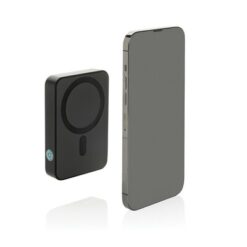 Power bank 10000 mAh Amporia z nadrukiem Twojego logo, kolor: czarny