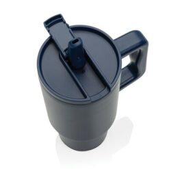 Kubek termiczny 900 ml z nadrukiem Twojego logo, materiał: pp, stal nierdzewna, stal, kolor: granatowy Kubek termiczny 900 ml z nadrukiem Twojego logo, materiał: pp, stal nierdzewna, stal, kolor: granatowy