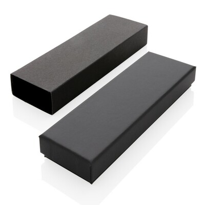 Zestaw piśmienny z nadrukiem Twojego logo, materiał: metal, aluminium, kolor: czarny Zestaw piśmienny z nadrukiem Twojego logo, materiał: metal, aluminium, kolor: czarny