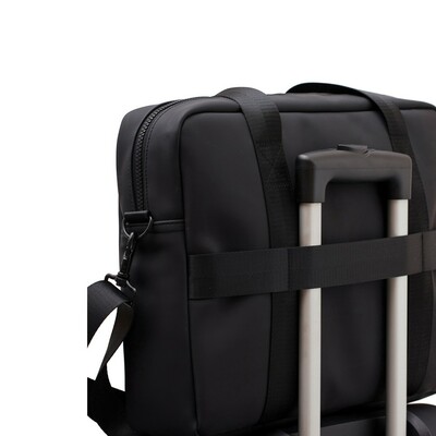 Torba na laptopa VINGA Baltimore z nadrukiem Twojego logo, materiał: poliester, kolor: czarny Torba na laptopa VINGA Baltimore z nadrukiem Twojego logo, materiał: poliester, kolor: czarny