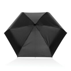 Parasol manualny 19,5" Aware™ RPET z nadrukiem Twojego logo, materiał: rpet, stal, kolor: czarny Parasol manualny 19,5" Aware™ RPET z nadrukiem Twojego logo, materiał: rpet, stal, kolor: czarny