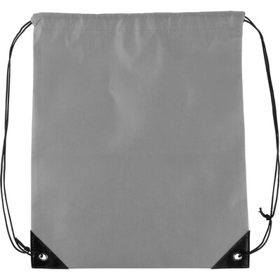 Worek ze sznurkiem z nadrukiem Twojego logo, materiał: pp, non-woven, kolor: szary Worek ze sznurkiem z nadrukiem Twojego logo, materiał: pp, non-woven, kolor: szary