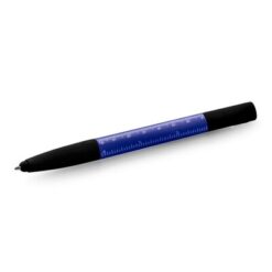 Długopis wielofunkcyjny, touch pen, stojak na telefon, czyścik do ekranu, linijka, śrubokręty | Tonu z nadrukiem Twojego logo, materiał: metal, plastik, kolor: granatowy