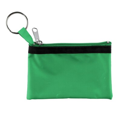 Etui na klucze, portmonetka, brelok do kluczy z nadrukiem Twojego logo, materiał: nylon, kolor: zielony Etui na klucze, portmonetka, brelok do kluczy z nadrukiem Twojego logo, materiał: nylon, kolor: zielony