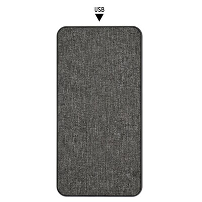 Power bank 8000 mAh RPET | Edgar z nadrukiem Twojego logo, materiał: rpet, kolor: szary Power bank 8000 mAh RPET | Edgar z nadrukiem Twojego logo, materiał: rpet, kolor: szary