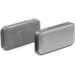 Głośnik bezprzewodowy 10W, power bank 5000 mAh BrandCharger Nano Charge z nadrukiem Twojego logo, materiał: metal, zamsz, kolor: czarny Głośnik bezprzewodowy 10W, power bank 5000 mAh BrandCharger Nano Charge z nadrukiem Twojego logo, materiał: metal, zamsz, kolor: czarny