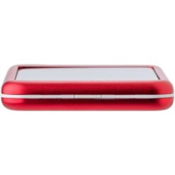 Power bank 4000 mAh z ładowarką słoneczną z nadrukiem Twojego logo, materiał: metal, kolor: czerwony Power bank 4000 mAh z ładowarką słoneczną z nadrukiem Twojego logo, materiał: metal, kolor: czerwony