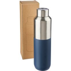 Butelka termiczna 600 ml z nadrukiem Twojego logo, materiał: stal nierdzewna, stal, kolor: niebieski
