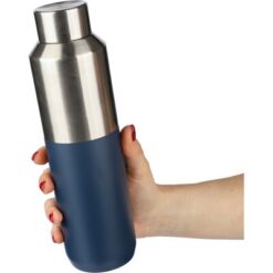 Butelka termiczna 600 ml z nadrukiem Twojego logo, materiał: stal nierdzewna, stal, kolor: niebieski