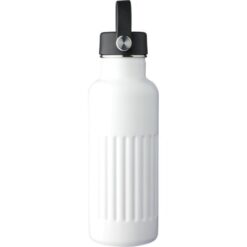 Butelka termiczna 500 ml z nadrukiem Twojego logo, materiał: pp, stal nierdzewna, silikon, stal, kolor: biały Butelka termiczna 500 ml z nadrukiem Twojego logo, materiał: pp, stal nierdzewna, silikon, stal, kolor: biały