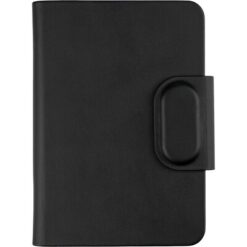 Etui na paszport z lokalizatorem z nadrukiem Twojego logo, materiał: pu, papier, poliester, pc, kolor: czarny Etui na paszport z lokalizatorem z nadrukiem Twojego logo, materiał: pu, papier, poliester, pc, kolor: czarny