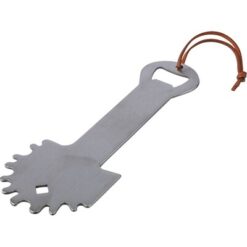 Skrobak do grilla z nadrukiem Twojego logo, materiał: pu, stal nierdzewna, stal, kolor: srebrny