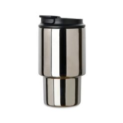 Kubek podróżny 350 ml VINGA Nagano z nadrukiem Twojego logo, materiał: pp, stal nierdzewna, stal, kolor: srebrny Kubek podróżny 350 ml VINGA Nagano z nadrukiem Twojego logo, materiał: pp, stal nierdzewna, stal, kolor: srebrny