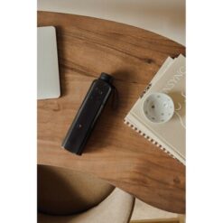 Butelka sportowa 550 ml VINGA Arch z nadrukiem Twojego logo, materiał: silikon, rpet, kolor: czarny