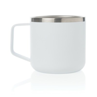 Kubek 350 ml z nadrukiem Twojego logo, materiał: stal nierdzewna, stal, kolor: biały Kubek 350 ml z nadrukiem Twojego logo, materiał: stal nierdzewna, stal, kolor: biały