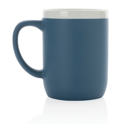 Kubek ceramiczny 300 ml z nadrukiem Twojego logo, materiał: ceramika, kolor: niebieski Kubek ceramiczny 300 ml z nadrukiem Twojego logo, materiał: ceramika, kolor: niebieski
